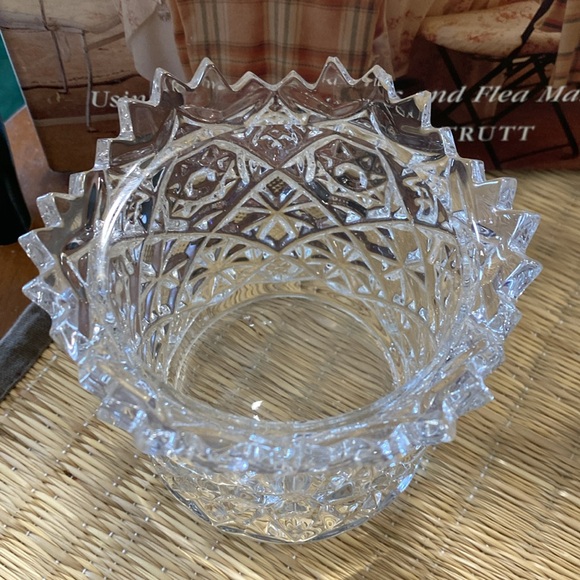 Fostoria Rosby Pattern Clear Glass No. 1704 Sugar Bowl ~ c.1910 EAPG (No Lid) - Picture 2 of 4